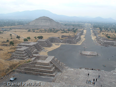 Teotihuacan (Aztèques) - vue générale du site